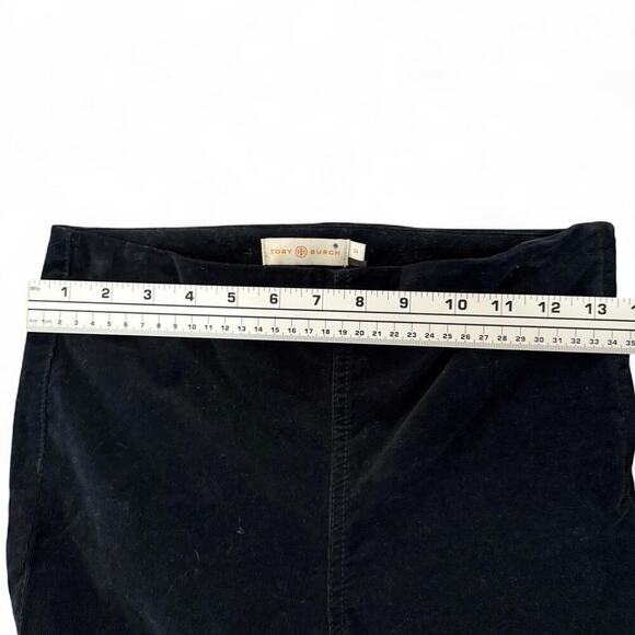 Tory Burch black corduroy straight Skinny leg pants  Size 24 - Picture 4 of 7